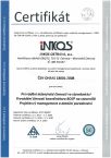 Naše společnost je držitelem Certifikátu ČSN OHSAS 18001:2008